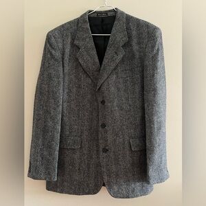 J D Christopher Men's Gray Herringbone Blazer